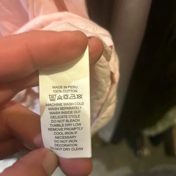 Kate Spade Pink w/Red Glitter Cotton Graphic Shirt - Picture 3 of 4